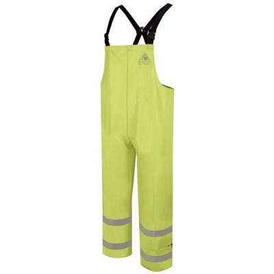 Bulwark® Hi-Visibility 13 Oz. Flame Resistant Rain Bib Overalls