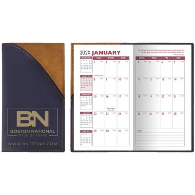 2 Tone Vinyl Designer Series Barcelona Planner - Monthly 2 Color