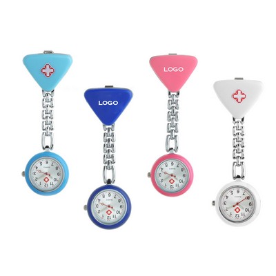 Metal Triangle Shape Nurse Watch