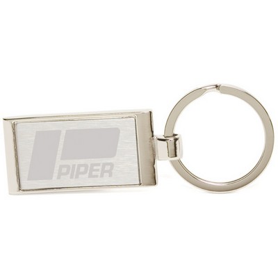 Geo Economy Keyholder W/ Matte Finish & Chrome Accent (2"x7/8")