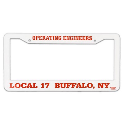 Hi-Impact 3D Two Corner License Plate Frame