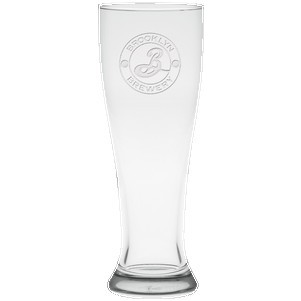 16 Oz. Glass Pilsner Glass - Etched