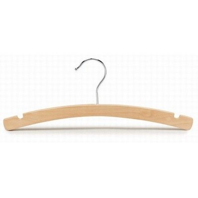 12" Children's Arched Wood Dress/Shirt Hanger