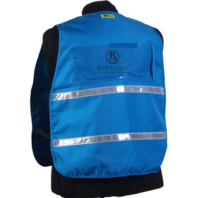 Blue incident command vest, (regular and jumbo)