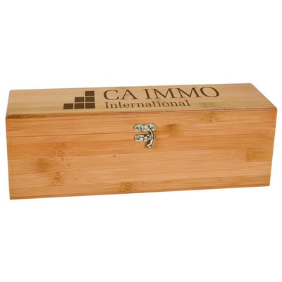 Bamboo Single Wine Box with Tools