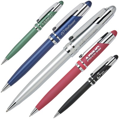 Twist Action Mechanism Ballpoint Pen w/ Chrome Plated Brass Barrel