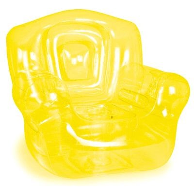 Yellow Inflatable Chair (41"W x 38"H x 35"D)