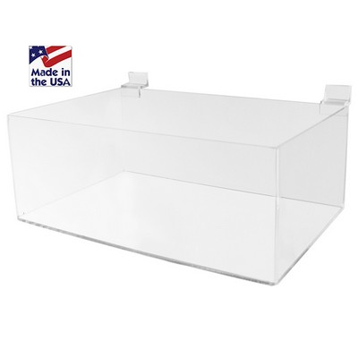 Premium Acrylic Slatwall Bin Display (10 1/4"x6 1/2"x4")