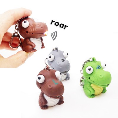 Dinosaur LED Light & Sound Keychain