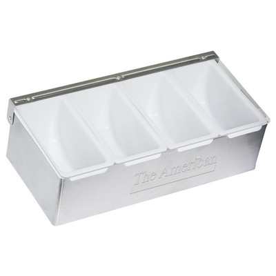 Barkeeper's Condiment Holders w/Four Compartments