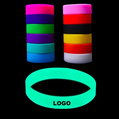 Glow-in-Dark Silicone Wristband