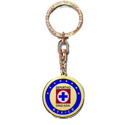 1 1/2'' Metal Hard Enamel Keychain