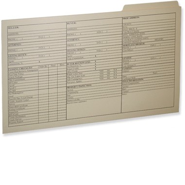 Legal Size File Folder with 3rd Position Tab PMS Printed