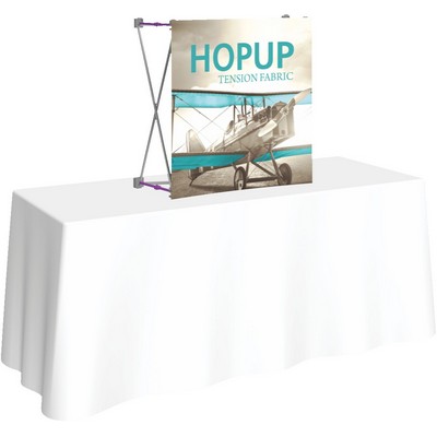 Hopup™ 2.5ft. Straight Tabletop Display & Front Graphic