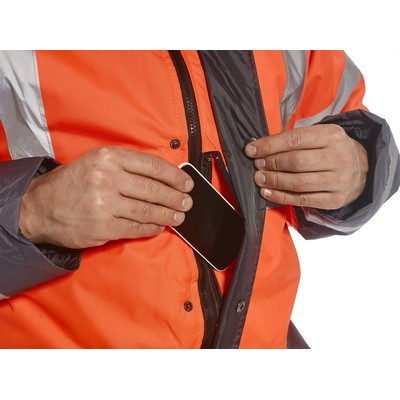 Hi Vis Two Traffic Jacket, Class 3