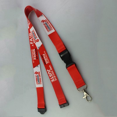 3/4" Polyester Sublimated Lanyard