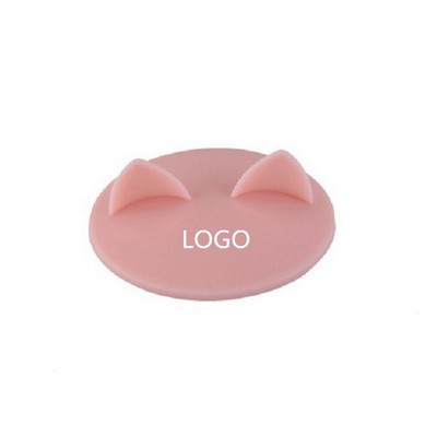 Cat Ears Silicone Insulation Coffee Cup Lid