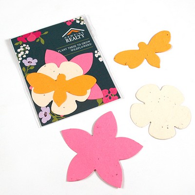 1-Sided Wildflower Seed Paper Shape Pack