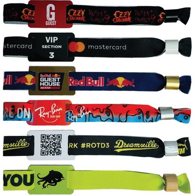 Wristband with PVC Tag and Locking Bead