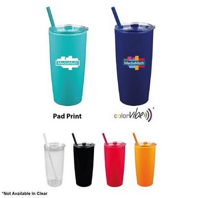 22 Oz. Captiva Tumbler with Straw