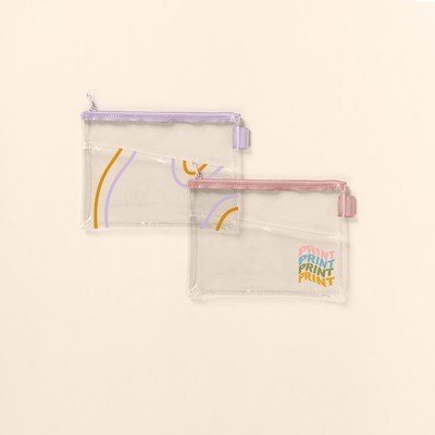 Continued Poptart Peek-a-boo Pouch (Clear + Grid Vinyl)