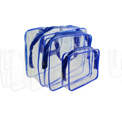 Clear PVC Cosmetic Bag set