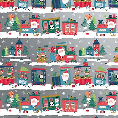 Christmas Train Gift Wrap