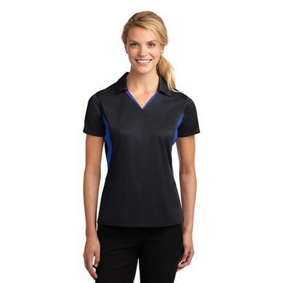 Sport-Tek® Ladies' Side Blocked Micropique Sport-Wick® Sport Polo Shirt