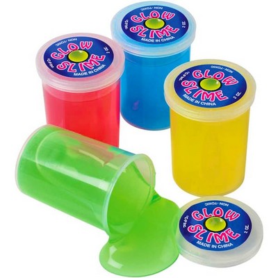 Glow in the Dark Slime - Assorted, 2.5 (Case of 4)