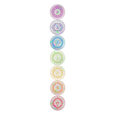 Window Decals - The Chakra Set Sun Catchers - Holographic Rainbow Window Stickers