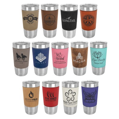 20 oz Leatherette Polar Camel Tumbler