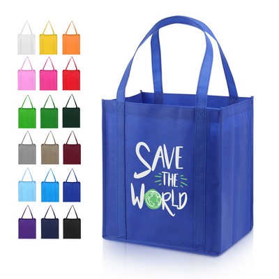 Non-Woven Grocery Tote Bag With Bottom Insert