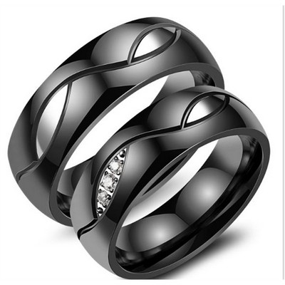 Stainless Steel Couple Rings