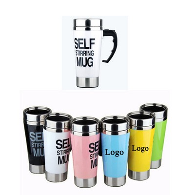 Stainless Steel Self Stirring Coffee Cup