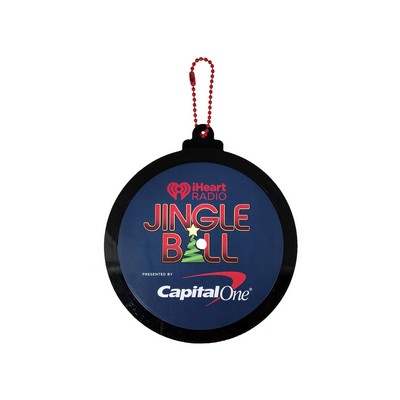 1-Sided LP Recycled Vinyl Record Ornament - 1-Sided Imprint, Vintage Record Label Back