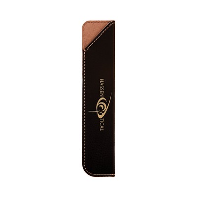 Black/Gold Leatherette Pen Sleeve