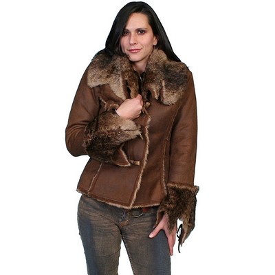 Honey Creek Java Faux Fur Jacket