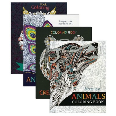 Adult Coloring Books - Assorted Animal Titles (Case of 48)