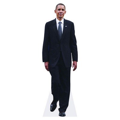 Barack Obama Walking Cardboard Cutout Stand Up| Standee Picture Poster Photo Print Approx 6 Ft Tall