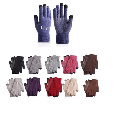 Knitted Non-Slip Touch Screen Gloves