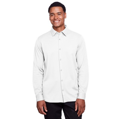 Devon and Jones CrownLux Performance® Men's Plaited Button-Down