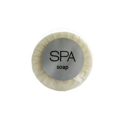 Round White Hotel Soap Bar, 25g