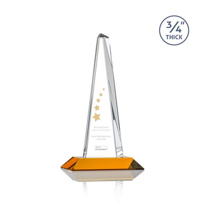 Majestic Tower Award - Starfire/Amber 8"