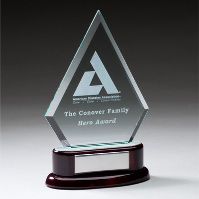 9¼" Glass Arrowhead Award