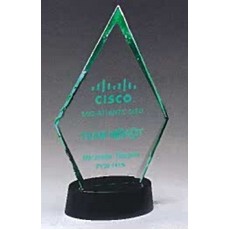 Diamond Series Clear Acrylic Award w/LED Illuminated Base (5"x 9.5")