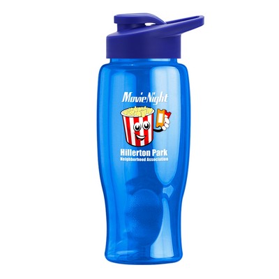 27 Oz. Poly-Pure Bottle w/Drink-Thru Lid - Digital