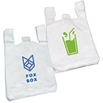 Imprinted Low Density T-Shirt Bag (10 1/2"x7"x22")