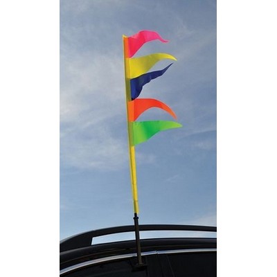 3' Tall Pennant Flag Clip On Kit