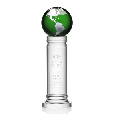 Colverstone Globe Award - Optical Green/Silver 12¼"