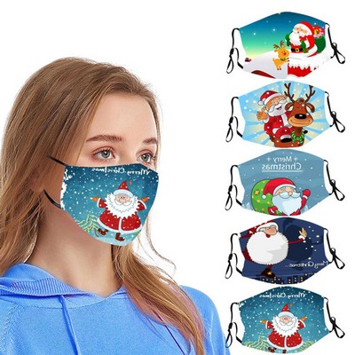 2-layer Christmas Reusable Face Mask